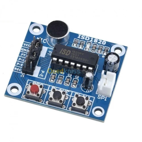 Module d'enregistrement vocale ISD1820 Arduino 