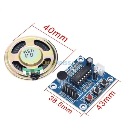 Module d'enregistrement vocale ISD1820 Arduino 