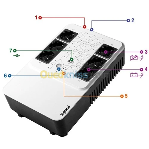 Legrand KEOR 800 VA Multiprise Onduleur multiplug UPS AVEC Stabilisateur
