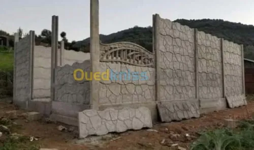 Cloture béton préfabriqué