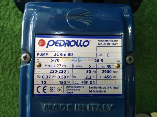 Pompe à eau PEDROLLO silencieuse made in italy