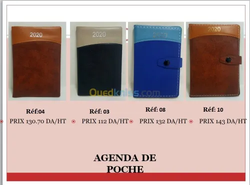 Agenda 2020/ Cadeaux d'entreprise