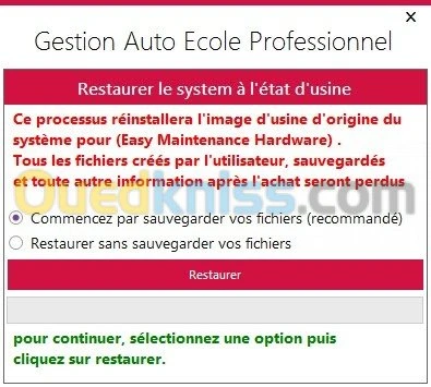 Gestion Auto Ecole Professionnel 