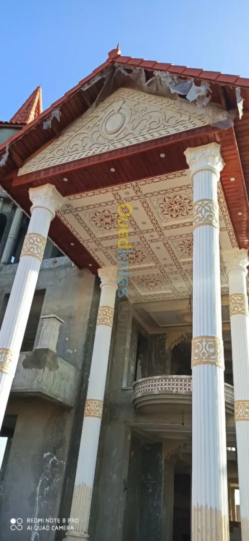 Décoration sûr plâtre simple et sculpt