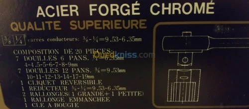 Cofret clef cliquer ACIER FORGÉ CHROME