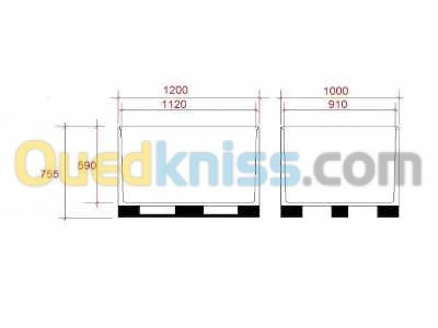 caisse en plastique palox 