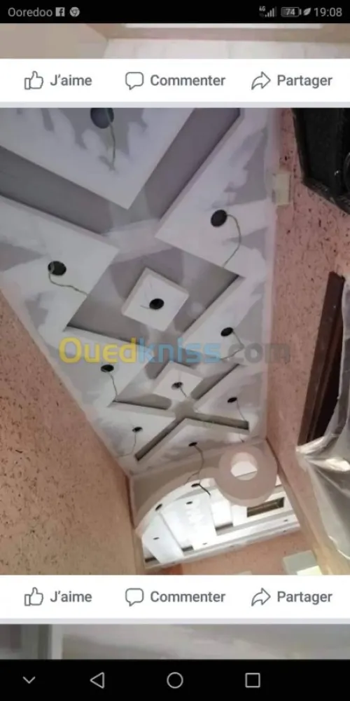 Placo-déco, peinture revetment murale.