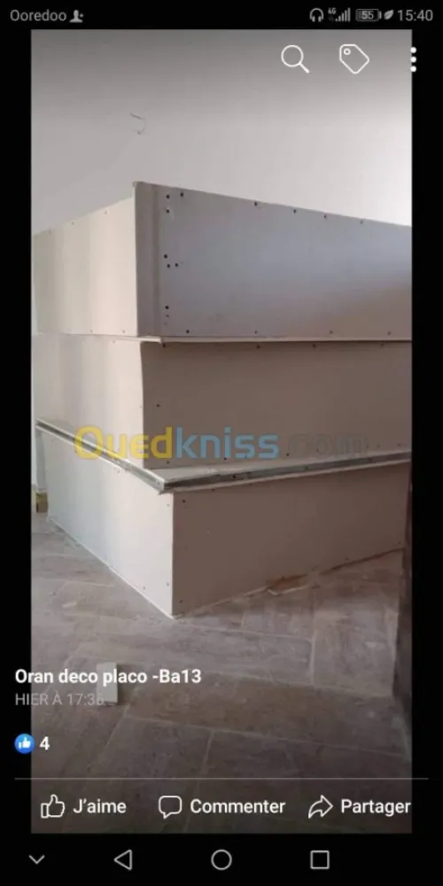 Placo-déco, peinture revetment murale.