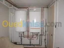 Gaz  eau stalation  choffage sentral  