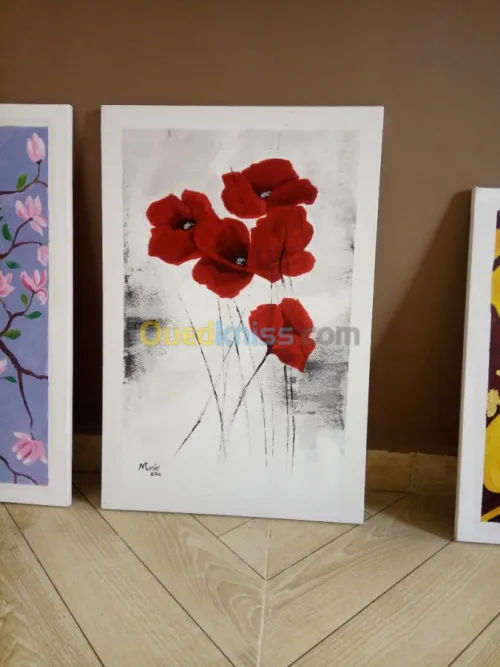 بيع لوحات فنية للديكور مرسومة باليد 