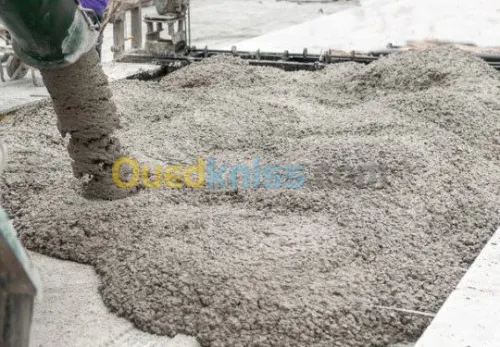 Vente de béton prêt à l'emploi