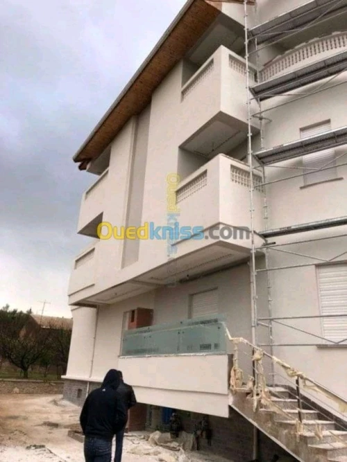 Decoration façades de monocouche