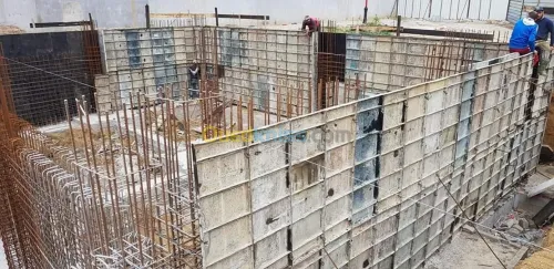 Coffrage voile mûr de soutènem