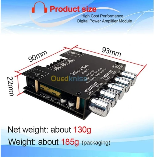 Amplificateur Audio ZK-MT21 100W arduino