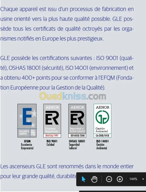 Ascenseurs, Monte Malade, monte charge marque IMEM directement de l'usine en Espagne