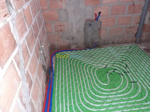 الترصيص الصحي والغاز والتدفئة المركزية