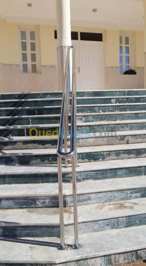 Rampe d'escalier en inox