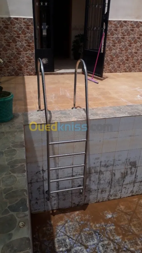 Rampe d'escalier en inox