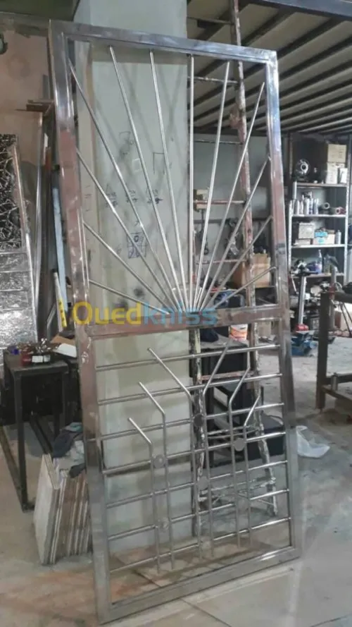 Rampe d'escalier en inox
