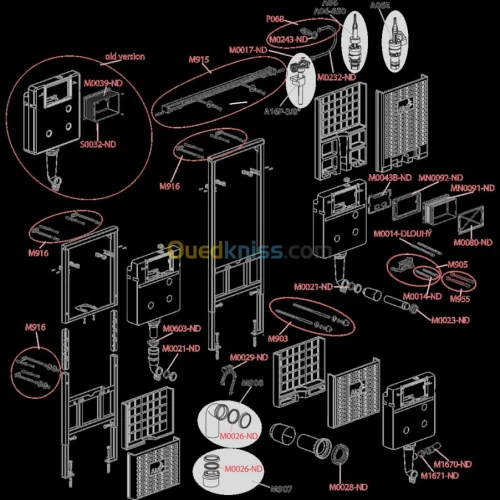 Chasse d'eau encastrable ALCA PLAST