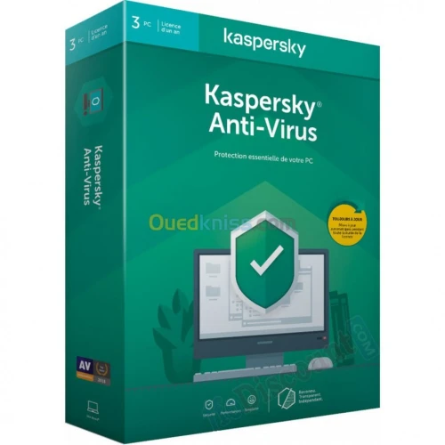  clé Kaspersky Anti-Virus2020  2 ans 
