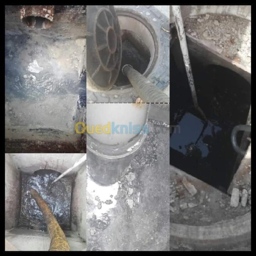 Camion hydrocureur Débouchag canalisation 