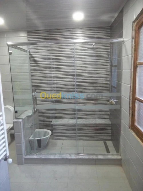 garde corps rampe d'escalier inox/verr