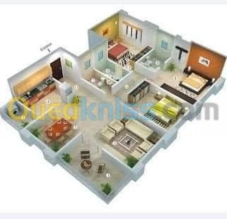 conception architecturale ,plan en 3D