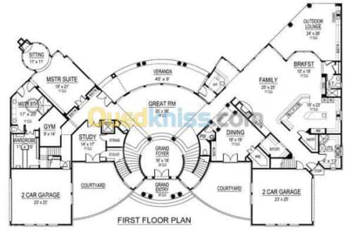 conception architecturale ,plan en 3D