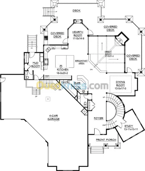 conception architecturale ,plan en 3D