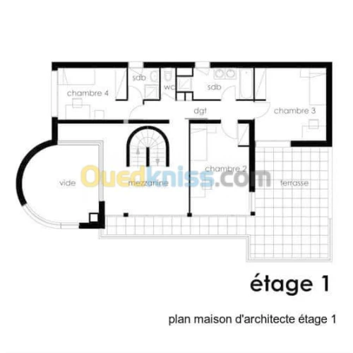 conception architecturale ,plan en 3D