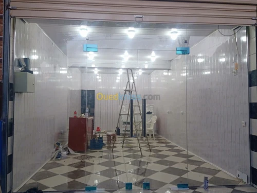 Façade de verre trempé