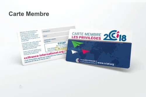 Impression badges PVC Carte fidelite 