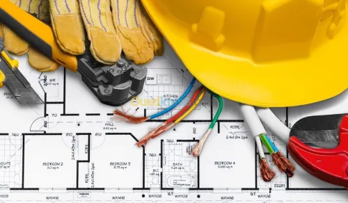 travaux électricité bâtiment     كهرباء العمارة