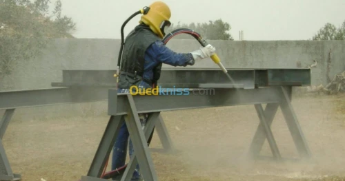 Sablage diffèrent surfaces