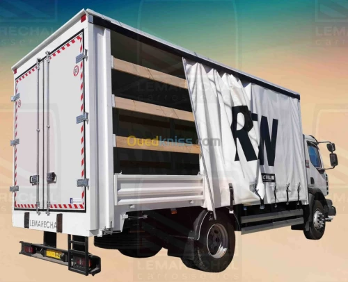 fabrication de plateaux à bâche coulissante (maraichers) sur camion (TIRSAM, RENAULT, JMC, JAC...)
