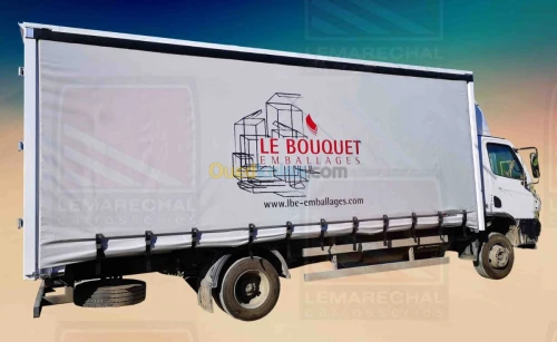 fabrication de plateaux à bâche coulissante (maraichers) sur camion (TIRSAM, RENAULT, JMC, JAC...)