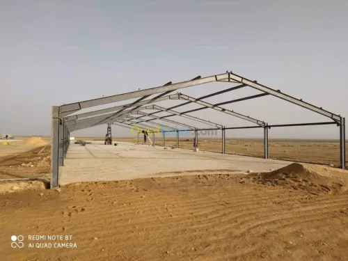 Hangar en charpente métallique clé en main هنقرات و هياكل معدنية