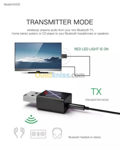Bluetooth TV récepteur émetteurs 5.0