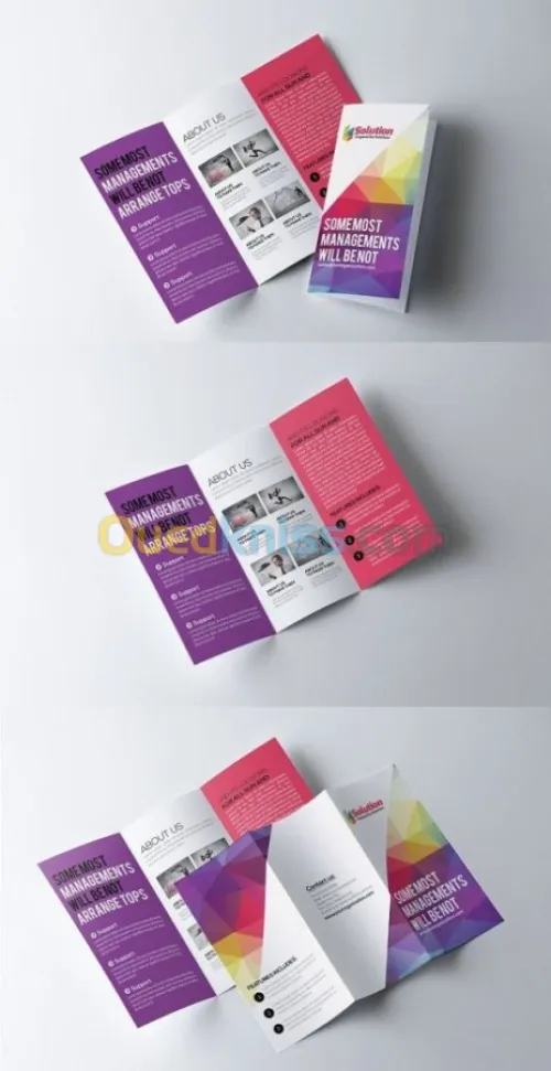 Dépliants, flyers, banners, catalogue.