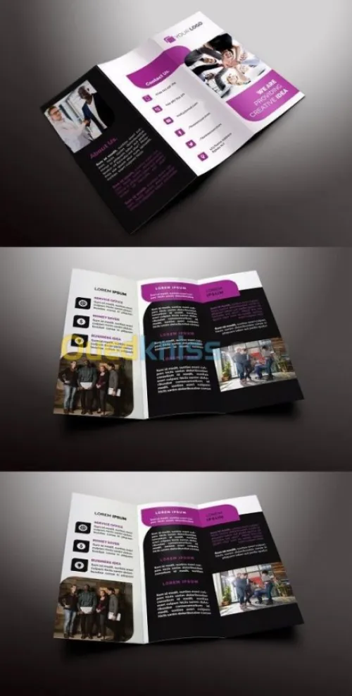 Dépliants, flyers, banners, catalogue.