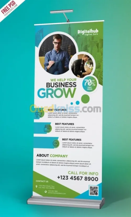 Dépliants, flyers, banners, catalogue.