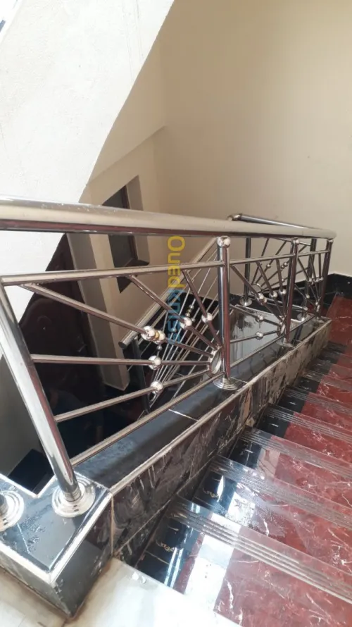 Rampe d'escalier en inox 