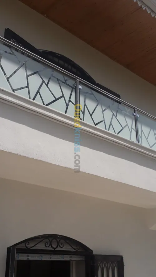 Rampe d'escalier en inox 