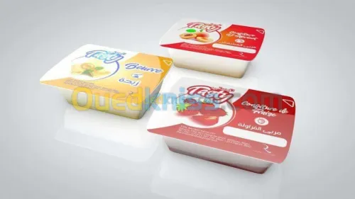 Monodose confiture, beurre, miel,sucre