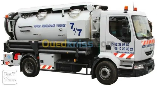 Nettoyage debouchage curage 7j.7j.24h.