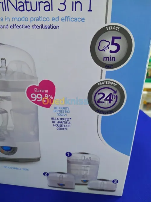 STERILISATEUR BIBERON CHICCO 3 en 1