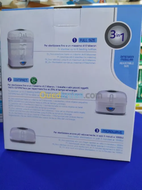 STERILISATEUR BIBERON CHICCO 3 en 1