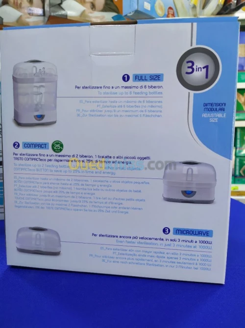 STERILISATEUR BIBERON CHICCO 3 en 1