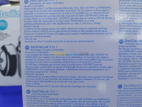 STERILISATEUR BIBERON CHICCO 3 en 1